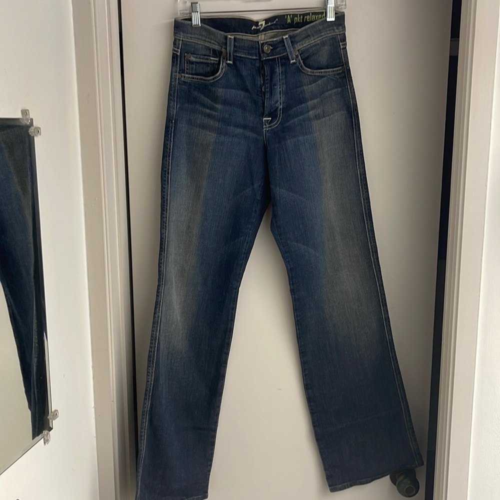 Mens vintage 7 for all mankind denim Lycra jeans 28/30